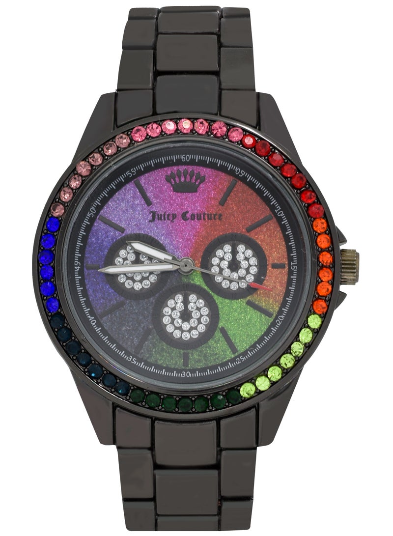 جوسي كوتور ساعة جوسي كوتور للنساء بمينا أسود وبسوار ستانلس ستيل - Image 1