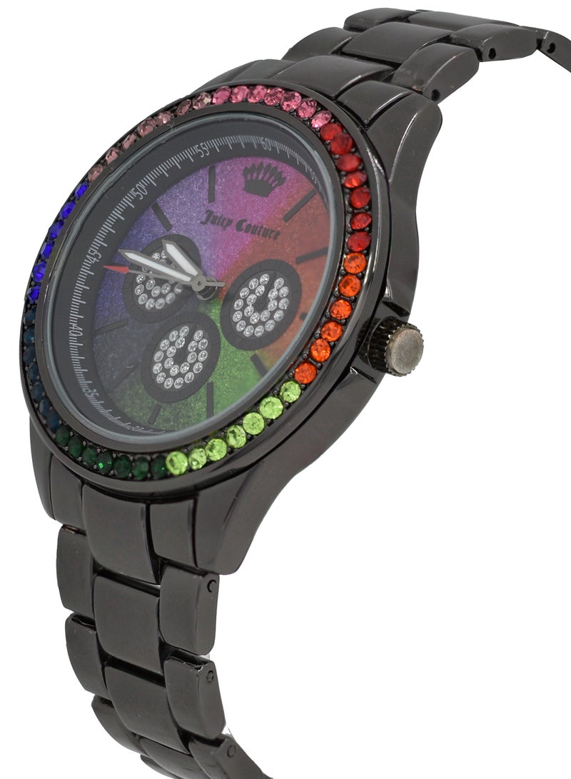 جوسي كوتور ساعة جوسي كوتور للنساء بمينا أسود وبسوار ستانلس ستيل - Image 2
