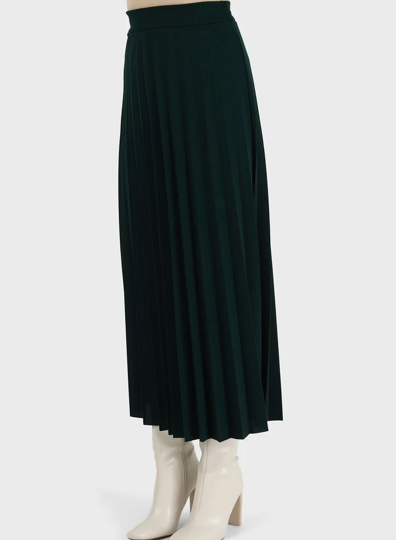 Refka by modanisa Belted High Waist Skirt
