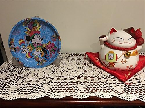 Laivigo Handmade Crochet Lace Table Cloth Doilies DoilyRectangle16 x 24 InchBeige - Image 4