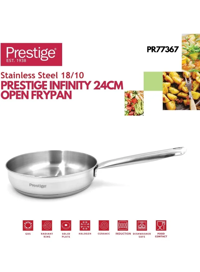برستيج Prestige Infinity Stainless Steel Open Frypan 24 Cm