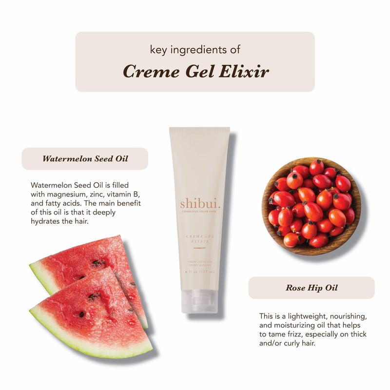 SHIBUI Creme Gel Elixir, Weightless Styling & Texture, Thermal Protection, Vegan & Sulfate-Free, 6 Fl Oz - Image 3