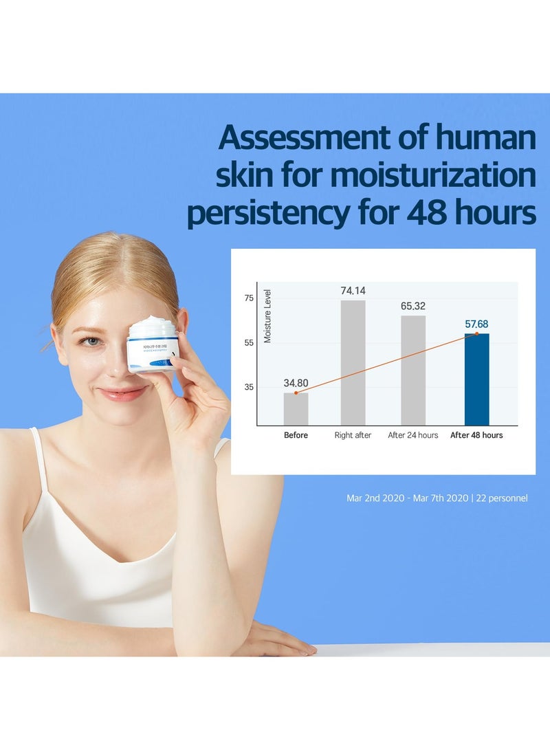 راوند لاب كريم ترطيب عصير البيرش ROUND LAB 2.7 فلتر أوز ، مرطب الوجه العميق لمدة 48 ساعة مع عصير البيرش وحمض فيتا الهيالورونيك للبشرة المعرضة للحب الشباب ، يقلل من السبن ، الزيت ، الرؤوس السوداء ، العناية بالبشرة الكورية - Image 3