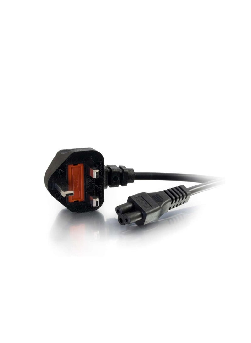 Terabyte C2G 0.5m UK Laptop Power Cord (BS 1363 to IEC 60320 C5) Black - Image 1