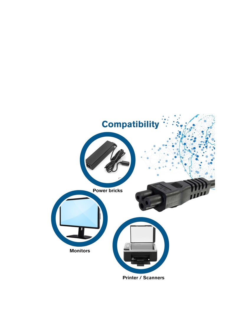 Terabyte C2G 0.5m UK Laptop Power Cord (BS 1363 to IEC 60320 C5) Black - Image 3