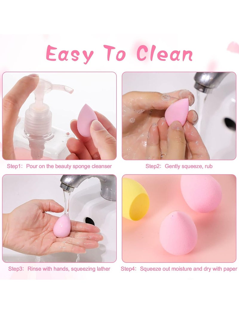 WSICSE - 40pcs Mini Makeup Sponge Set Multi Colored Mini Beauty Blender Professional Beauty Blender Sponge Super Soft Concealer Sponge Facial Makeup Tools for Foundation, Powder, Liquid - Image 1