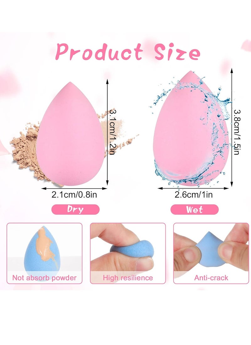 WSICSE - 40pcs Mini Makeup Sponge Set Multi Colored Mini Beauty Blender Professional Beauty Blender Sponge Super Soft Concealer Sponge Facial Makeup Tools for Foundation, Powder, Liquid - Image 1