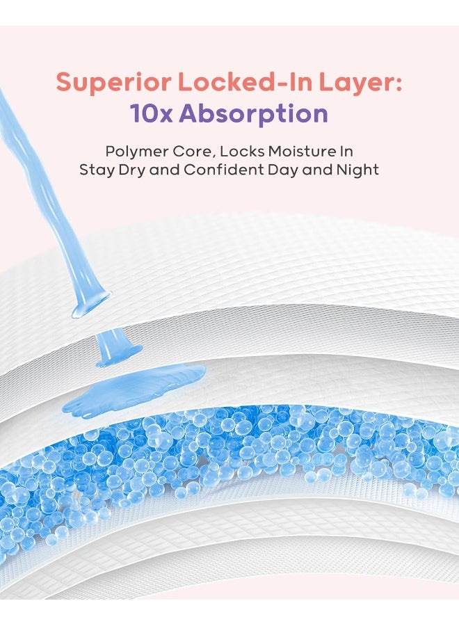 Nuliie Stay Dry Disposable Nursing Pads, Super Absorbent & Ultra-Thin Breast Pads for Breastfeeding, Soft, Breathable & Leakproof, Individually Wrapped, 100 Count - Image 3