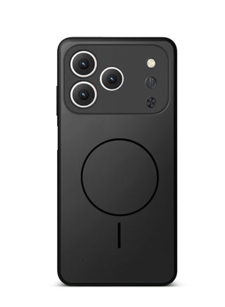 Tecno Spark 50 4G 2026 Premium Liquid Silicone Compatible With Thin Magsafe Ring Case Cover (MCMPMN) - Black - view 4