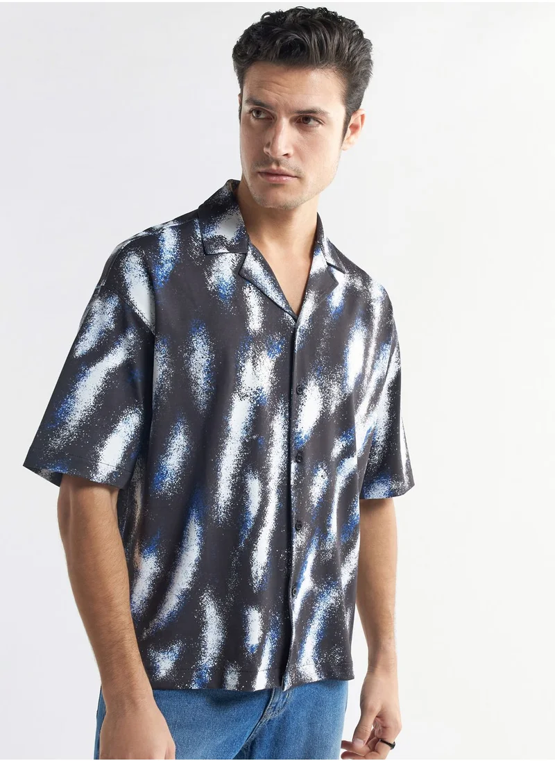 فاف Abstract Printed Relaxed Fit Shirt