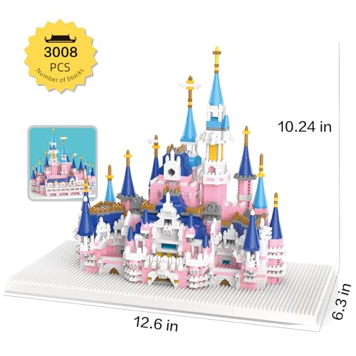 Aningde 3008 Pcs Castle Architecture Mini Building Blocks Set for Adults Micro Building Bricks Model Kit Educational Architecture Model Ages 14 - Image 5
