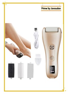 Prime by javaudan Electric Callus Remover for Feet with Rechargeable Waterproof 3 in 1 Professional Pedicure Kit Foot Care Tools Wet & Dry Foot File For Dead Skin&Cracked Heel or Rough Hand With 3 Roller Heads 2 Speed  - Image 1