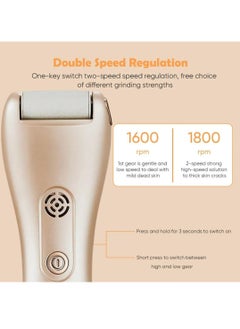 Prime by javaudan Electric Callus Remover for Feet with Rechargeable Waterproof 3 in 1 Professional Pedicure Kit Foot Care Tools Wet & Dry Foot File For Dead Skin&Cracked Heel or Rough Hand With 3 Roller Heads 2 Speed  - Image 2