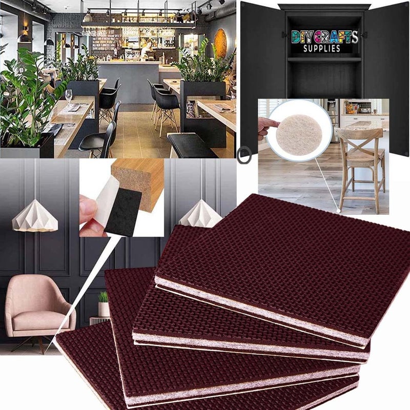 DIY Crafts DIY Crafts 24, 24 Pcs, 6 inch Non Slip Furniture Pads – Furniture Grippers ! Best SelfAdhesive Rubber Feet Furniture Feet – Ideal Non Skid Furniture Pad Floor Protectors – Keep Furniture in Pl(24)  - Image 1