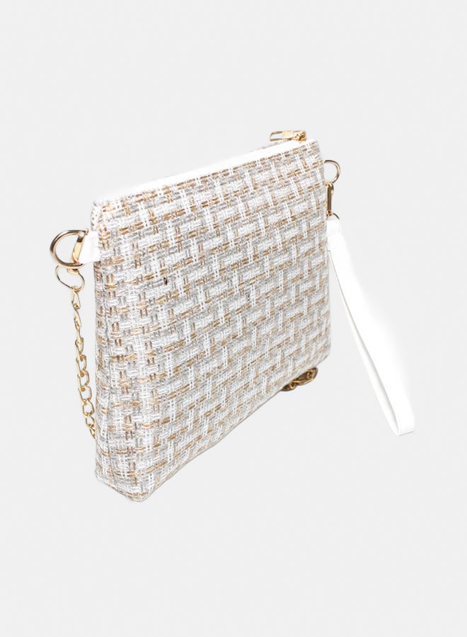 Glitter Women Hand Bag - White - Image 2