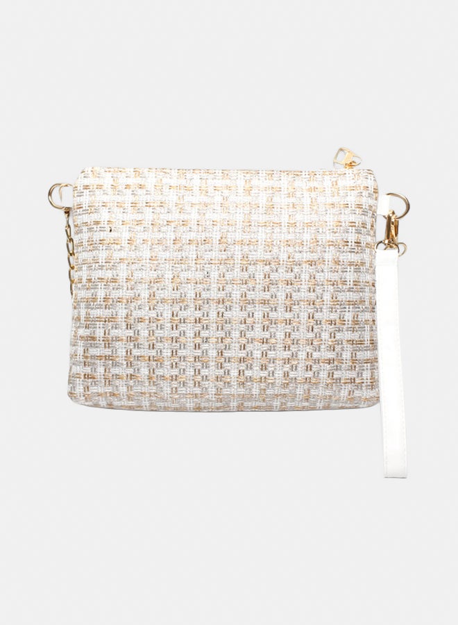Glitter Women Hand Bag - White - Image 1
