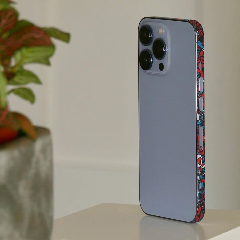FCS Side Panel Vinyl Sticker Edge Side Skin Compatible for iPhone 13 | Crome Film Wrap Stickers | All Side Sticker Vinyl Protector Sticker (AA-10) - Image 3