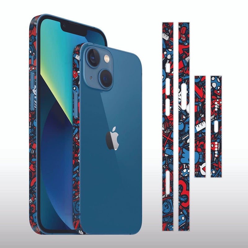 FCS Side Panel Vinyl Sticker Edge Side Skin Compatible for iPhone 13 | Crome Film Wrap Stickers | All Side Sticker Vinyl Protector Sticker (AA-10) - Image 2