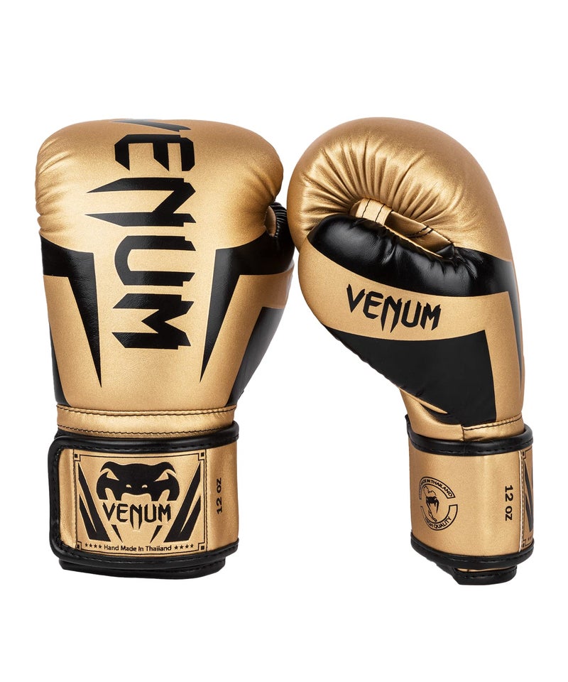 Venum Elite Boxing Gloves GoldBlack