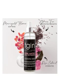 Tgin tgin Rose Water Curl Refresher for Curls - Natural Hair - Braids - Loc Spray - Protective Styles - 8 Oz  - Image 2