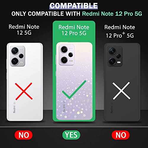 REALCASE Redmi Note 12 Pro 5G Back Cover Case | Stylish Frameless Matte Hard Skin | Soft TPU Shock Proof Bumper Back Cover Case for Redmi Note 12 Pro 5G (Black) - Image 2