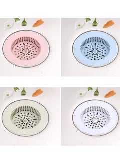 4-Pieces Sink Strainer Flower Shape Anti Clogging Filter Drainer Basket Cover Waste Hair Stopper for Kitchen Bathroom White/Blue/Pink/Green - pzsku/Z4650FF01A95539C42C8DZ/45/_/1656580961/6886d082-f9e8-4228-84ce-c7e80fd910da