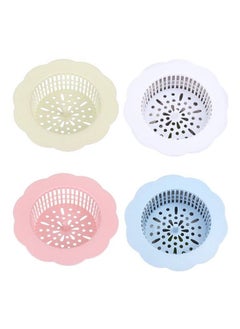 4-Pieces Sink Strainer Flower Shape Anti Clogging Filter Drainer Basket Cover Waste Hair Stopper for Kitchen Bathroom White/Blue/Pink/Green - pzsku/Z4650FF01A95539C42C8DZ/45/_/1656580961/772f5a84-c938-4e9d-b9be-f0ab77b5cddc