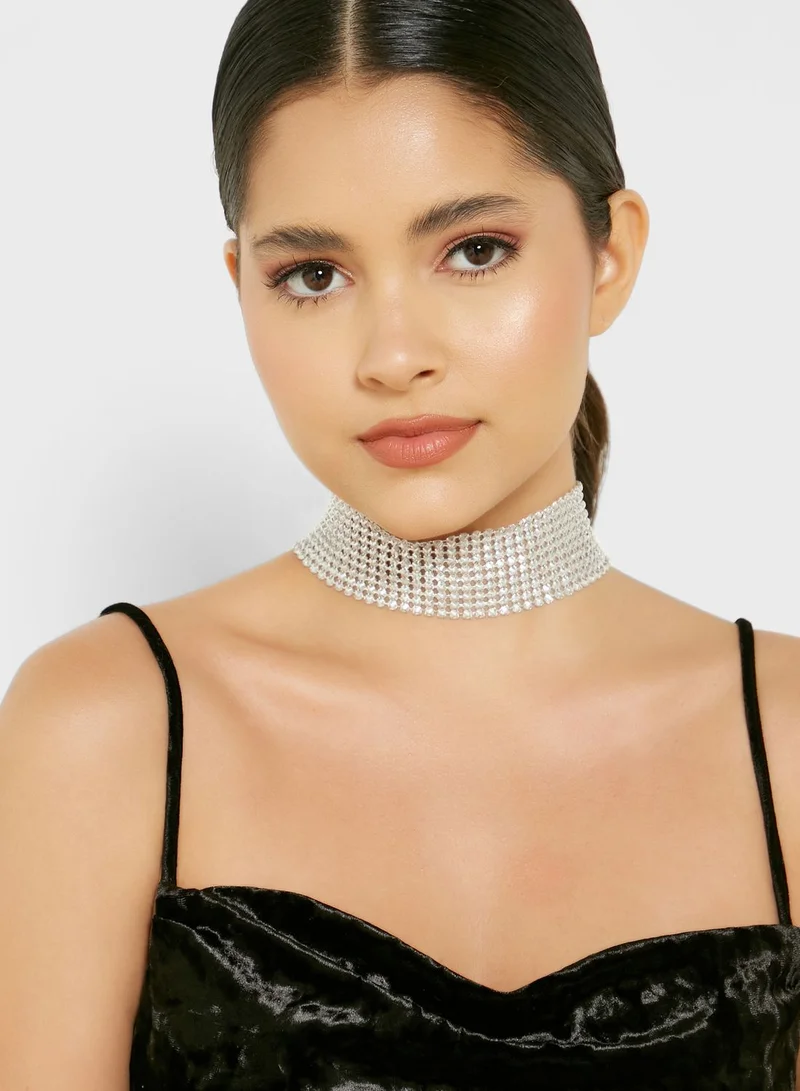 Ginger Chainmail Choker Necklace