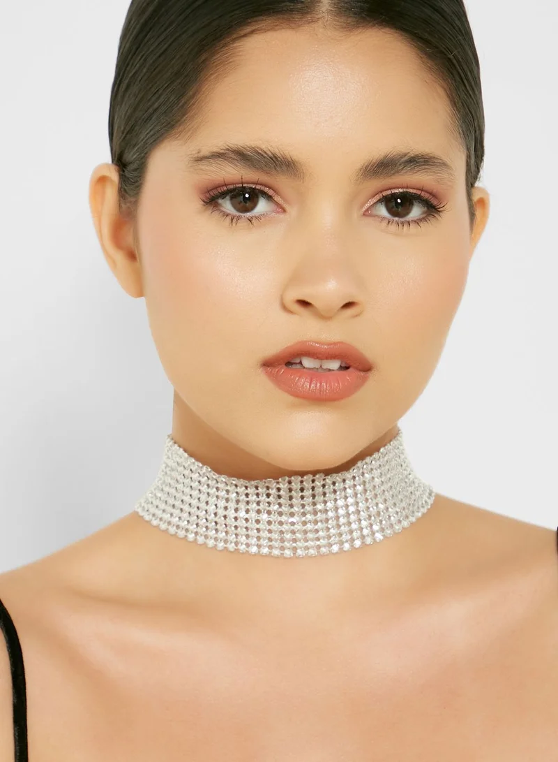 Ginger Chainmail Choker Necklace