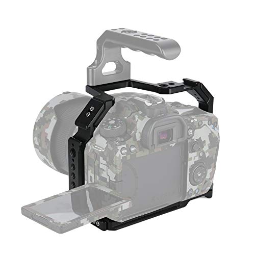 NICEYRIG Camera Cage for Canon 80D 90D 70D, with NATO Rail Cold Shoe and 1/4 3/8 Locating Hole - 371 - Image 3