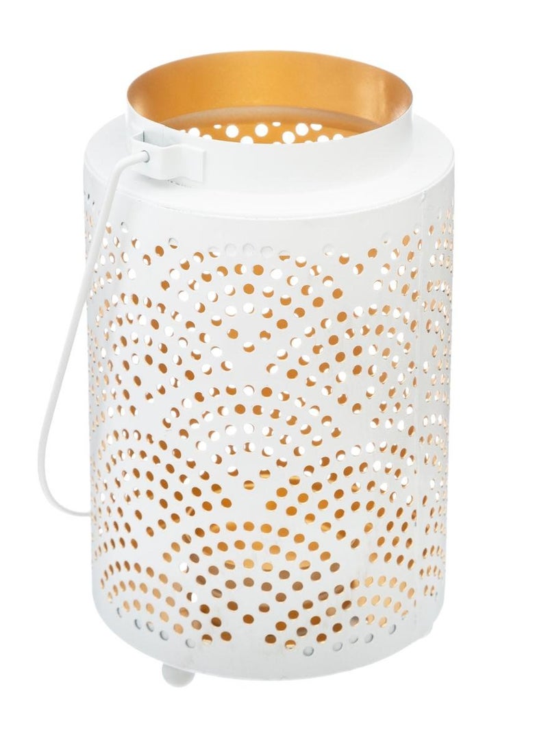 LOFT FANCY,METAL LANTERN ,SET OF 2,D84XH13.2CMS,ASSORTED COLOR-167235 - Image 1