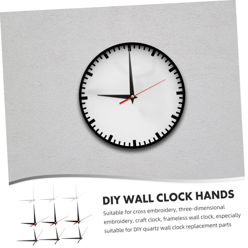 9 Sets Multi Function Clock Hands Lightweight Clock Pointers Assorted Colors - Image 5
