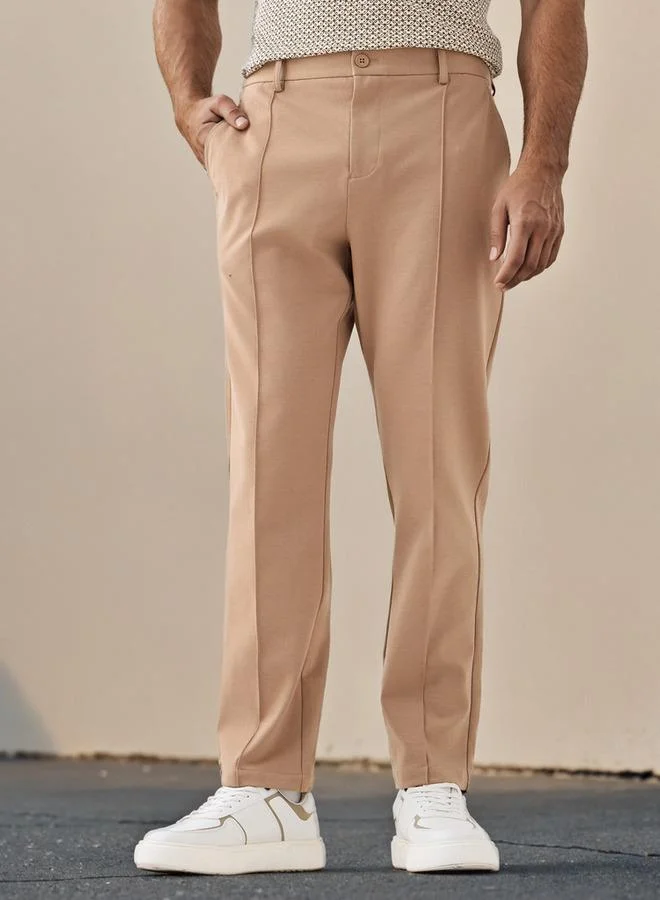 Splash FAV Regular Fit Pants with Flexi Waist and Pockets