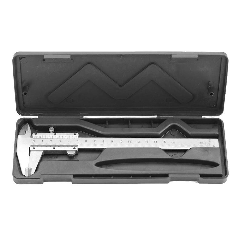 klarako Vernier Caliper, Carbon Steel Micrometer Gauge Measuring Tool Manual Micrometer Caliper 0.02mm High Accuracy Caliper for Household and Industrial Measurement, 0-150mm Measuring Range - Image 1