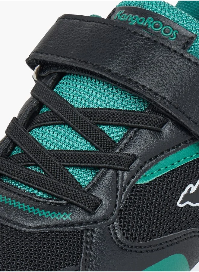 kangaROOS Boys Panelled Lace Detail Sports Shoes with Hook and Loop Closure