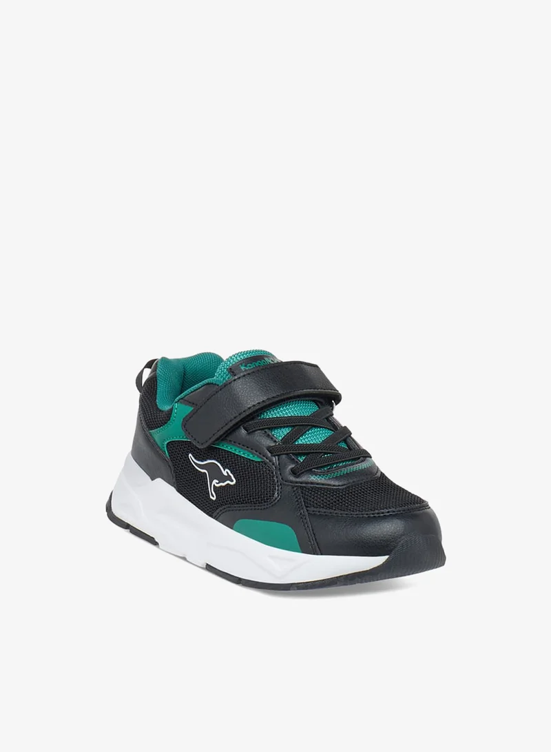 kangaROOS Boys Panelled Lace Detail Sports Shoes with Hook and Loop Closure