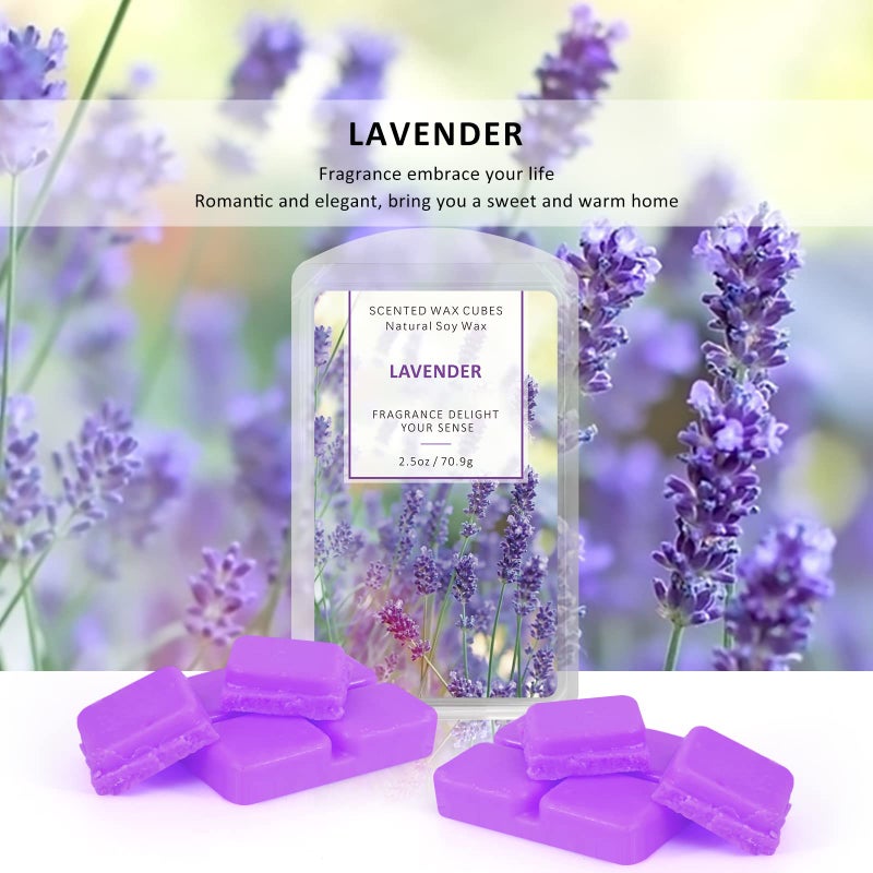 Strn Wax Melts Soy Wax Cubes 4 Pack Scented Wax Melts Warmer  Scented Wax Cubes For Warmers Soy Wax Cubes Candle Wax Melts  Rose  Lavender  Jasmine  Cherry (4 X 2.5Oz) - Image 2