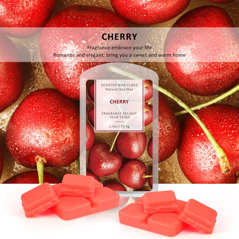 Strn Wax Melts Soy Wax Cubes 4 Pack Scented Wax Melts Warmer  Scented Wax Cubes For Warmers Soy Wax Cubes Candle Wax Melts  Rose  Lavender  Jasmine  Cherry (4 X 2.5Oz) - Image 3