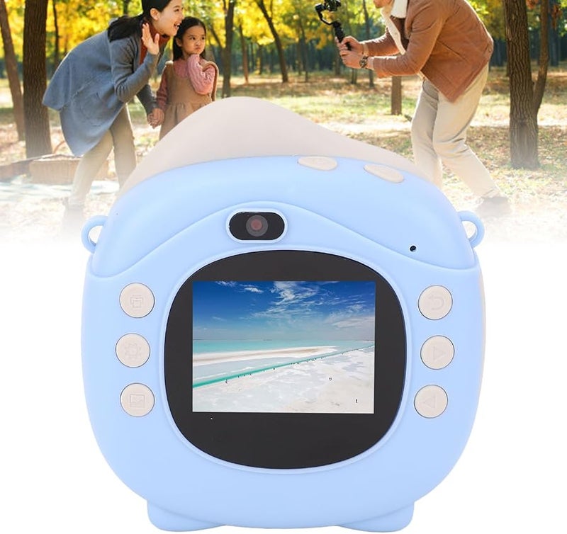 Instant Thermal Print Camera 32GB 12MP HD 2 Inch IPS Screen Compact Selfie Camera Long Battery Life - Image 3