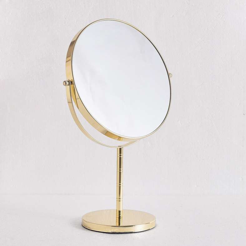 Pan Home Double Sided Vanity Mirror Gold - Image 3