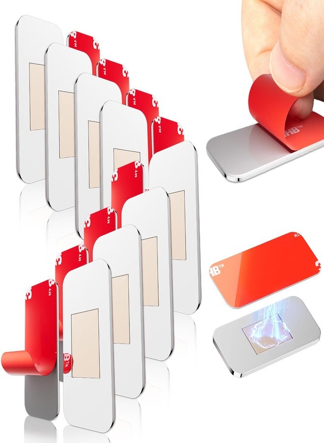 PHIXBEAR Cabinet Magnets for Closure with Adhesive Made of 3M No Drill - Stainless Steel with Strong Magnetic Hold, Child Proof Lock for Kitchen, Bathroom & RV Cabinets 1.57” x 0.79” 8 Pack - Image 1