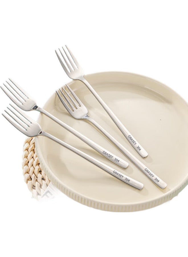 GRASEY 304 Stainless Steel Forks, Dessert Forks, Fruit Forks, Salad And Noodle Forks, Cutlery Set, 2-Piece Set, Gy7870 - Image 1