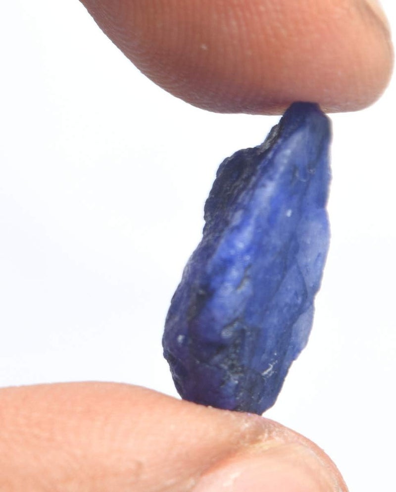 GEMHUB Natural Blue Sapphire Rough Gemstones 8-200 Carats Raw Crystals and Healing Stones Loose Gemstone Necklace For Women And Men - Image 3