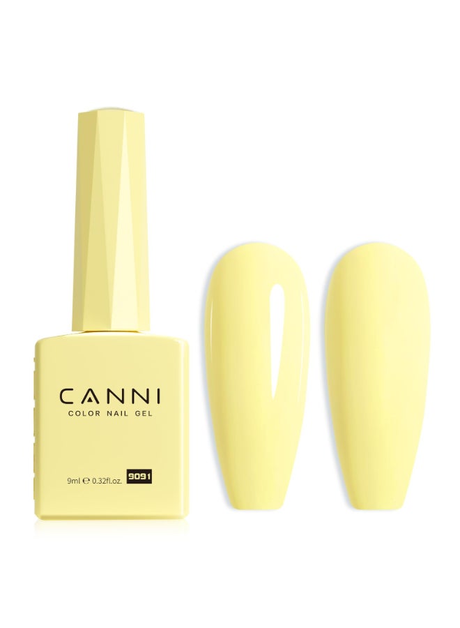 CANNI Yellow Gel Nail Polish 1Pcs Light Yellow Gel Polish Bright Pastel Color High Gloss Soak Off U V Nail Manicure Salon DIY - Image 2