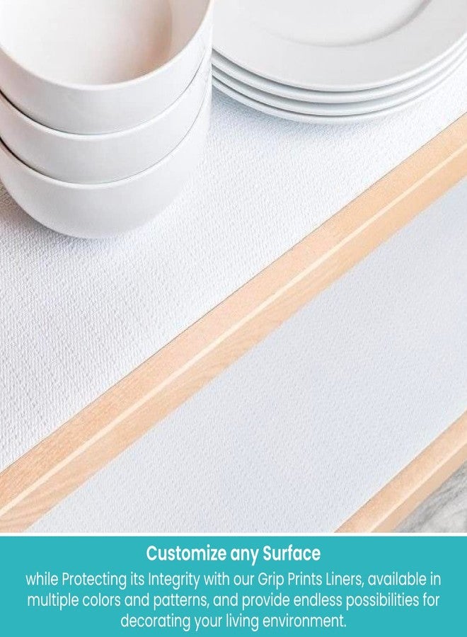 Con-Tact Brand Grip Prints Shelf Liner, Durable and Non-Adhesive Liners, Non-Slip Drawer and Cabinet Liner, 18" x 8', White, Pack of 1 Roll - Image 5