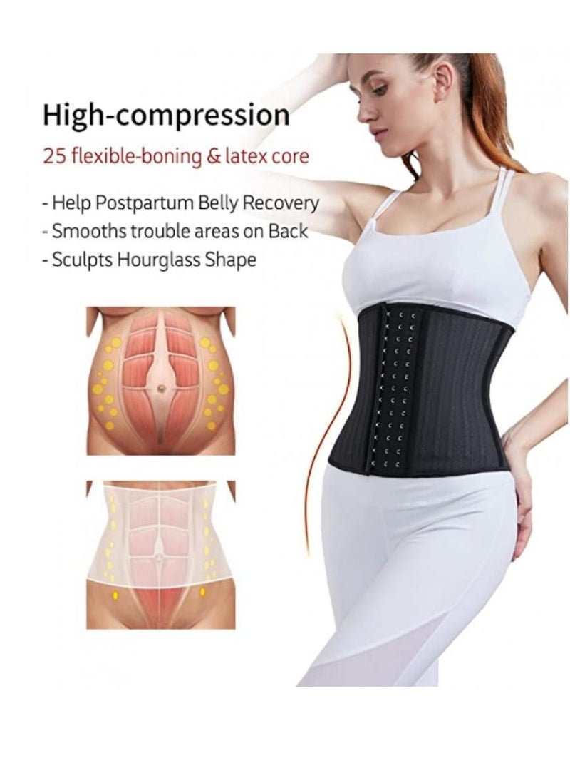 AIWANTO Waist Trainer for Women Latex Underbust Waist Corsets Cincher Body Shaper 4 Hooks XL - Image 2