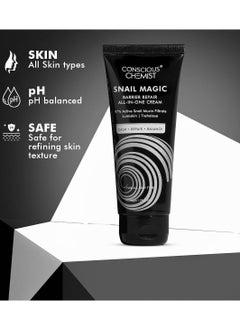CONSCIOUS CHEMIST Snail Mucin Hydrating All-in-One Moisturizer for Face | 50g | Skin Barrier Repair, Hyaluronic water Gel with Korean Snail Mucin Extract  - Image 5