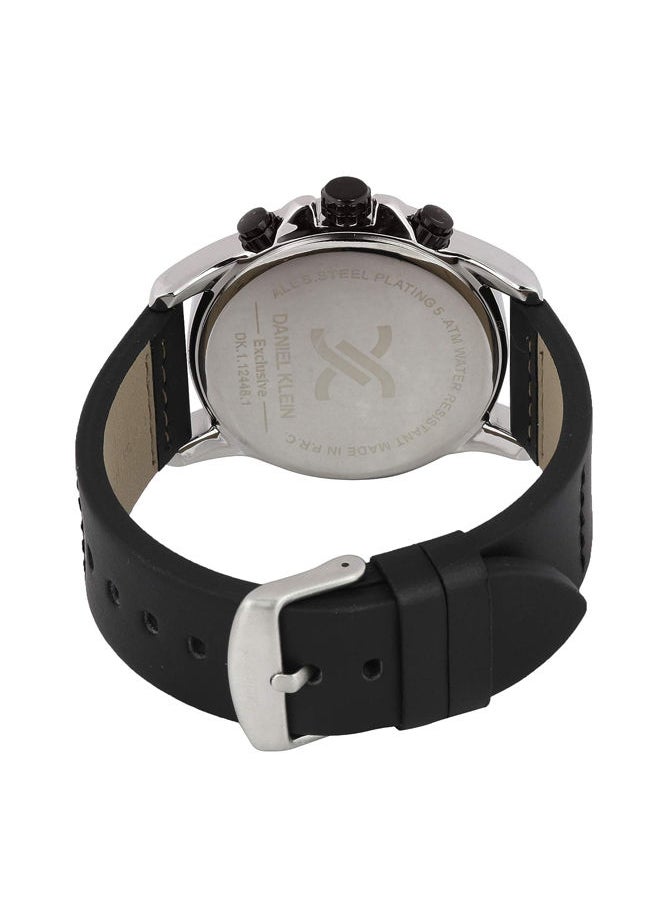 DANIEL KLEIN - Leather Chronograph Watch DK.1.12448-1 - Image 1