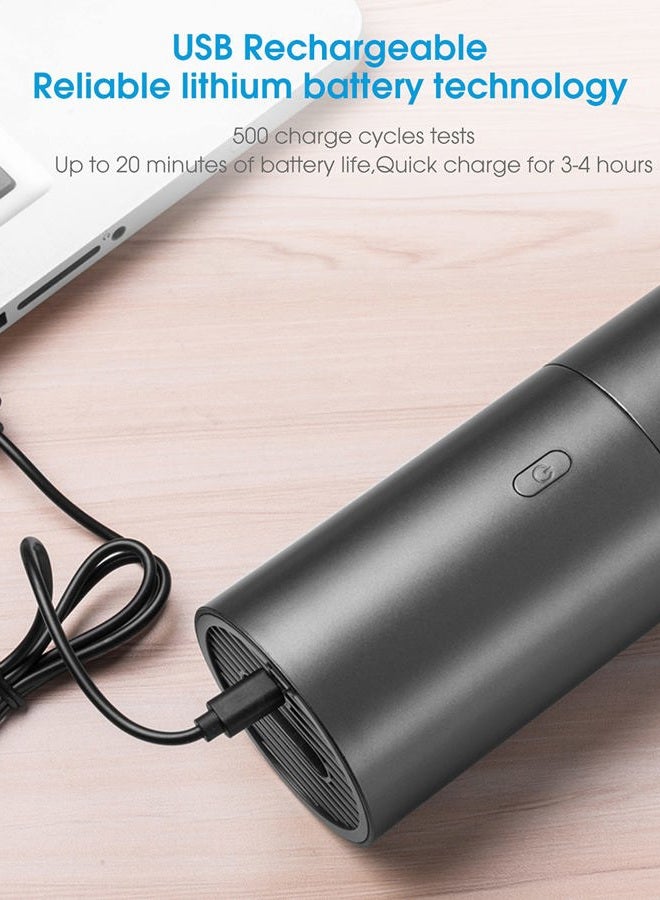 Brigii Mini Vacuum CleanerSmall Handheld Vacuum Cordless USB RechargeableDust Buster and Blower 2 in 1 Easy to Clean Desktop Keyboard Drawer Car Interior and Other Crevices Small Spaces-Y120 - Image 4