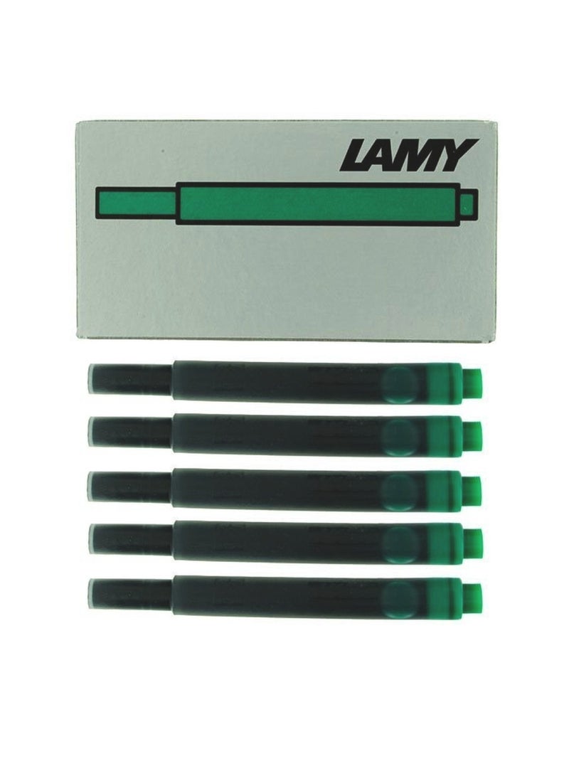 LAMY خرطوشة حبر قلم نافورة 5 قطع باللون الأخضر - Image 1